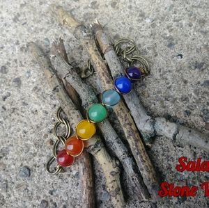 Wire Wrapped Chakra Bracelet